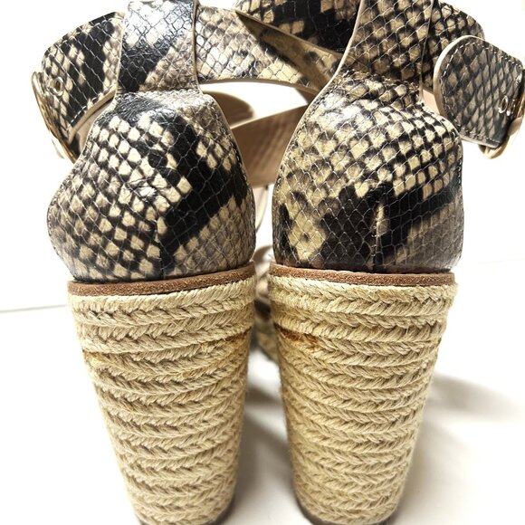 Banana Republic snake skin and leather wedges - Picture 2 of 6